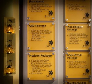 Plexiglass Lobby Signs