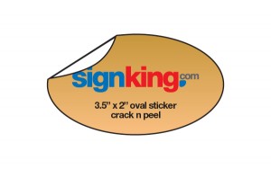 3.5 x 2 Oval Stickers