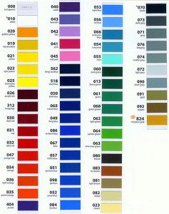 Oracal 651 Vinyl Color Chart