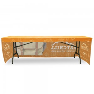 Fitted Table Throw Full Color 8 ft. 3 sided