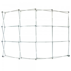 10ft CURVED Fabric Pop Up