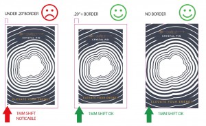 Accepting borders on print job