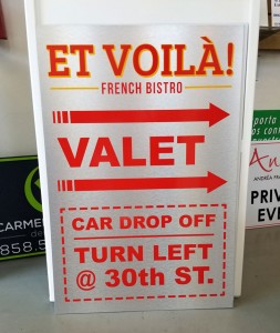 Brushed Aluminum Signs