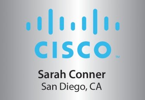 Cisco Nameplate Brushed Aluminum