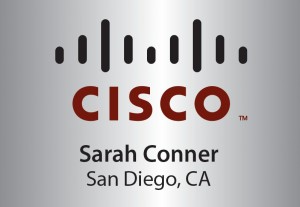 Cisco Nameplate Brushed Aluminum