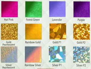 Foil Color Chart