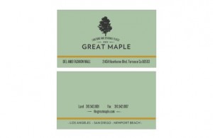 Great Maple Business Cards