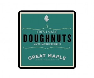 Great Maple Labels Doughnuts