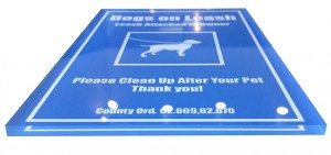 Plexiglass Lobby Signs
