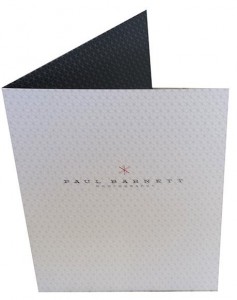 CUSTOM Silk and Suede Presentation Folders