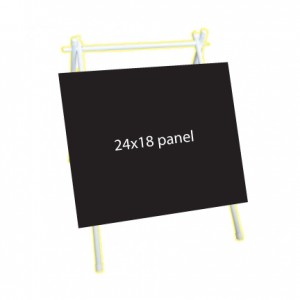 PVC A FRAME WHITE