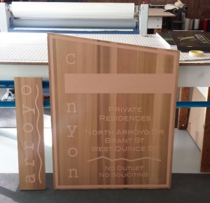 Sandblasted Signs