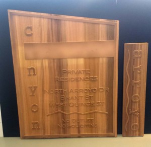 Sandblasted Signs