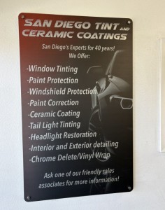 Brushed Aluminum Signs