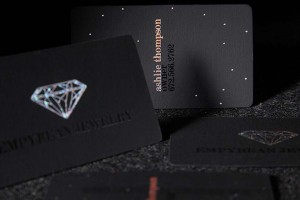 Onyx Suede Cards (22pt)